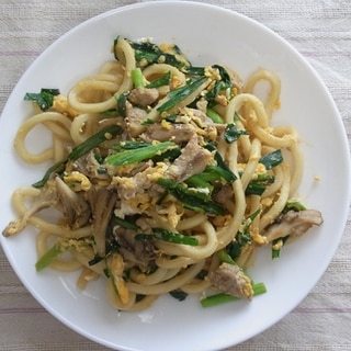 今日の焼きうどん